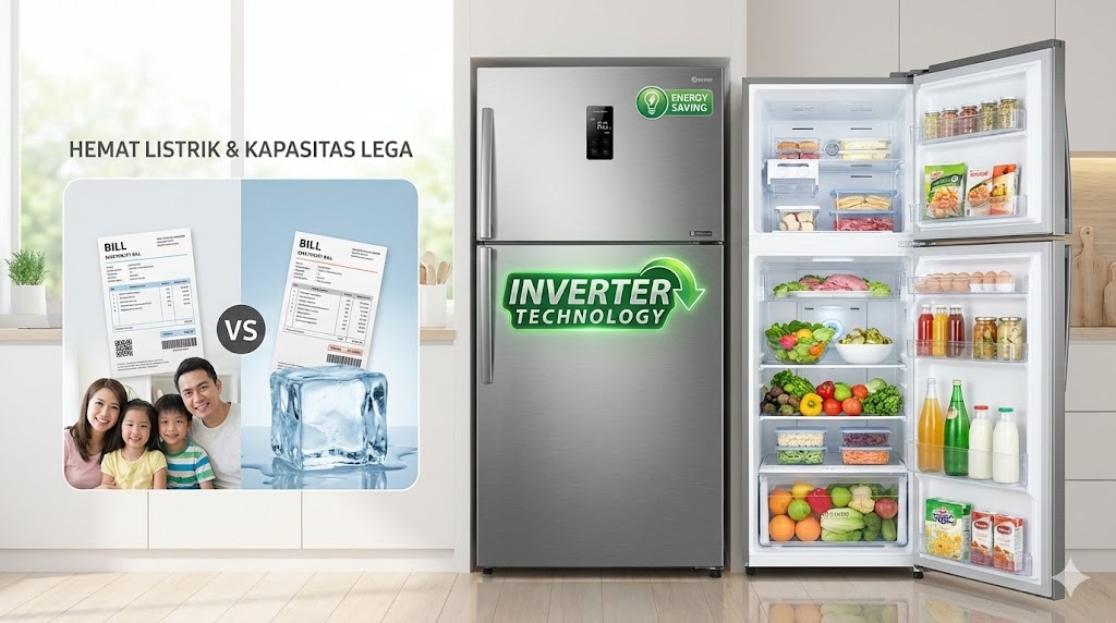 kulkas 2 pintu hemat listrik